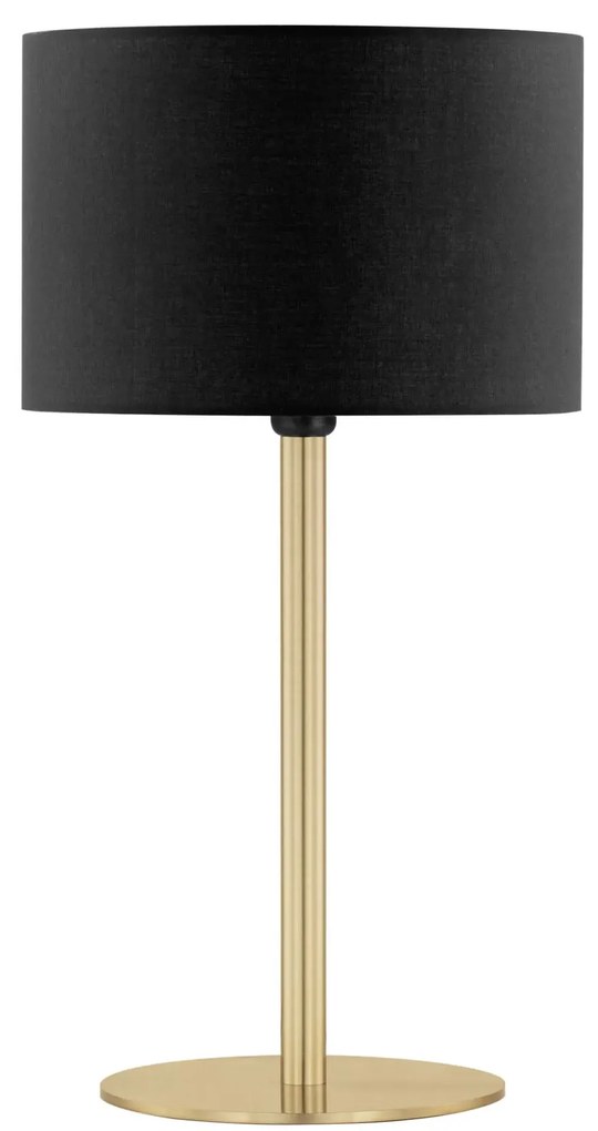 LED čierno-zlatá stolná lampa Sibnia
