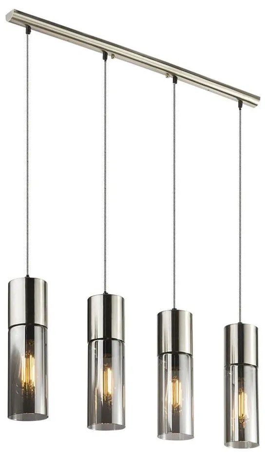 GLOBO 21000-4HN - Luster na lanku ANNIKA 4xE27/25W/230V chróm