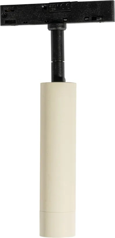 Moderné bodové svetlo béžové s čiernou pre 1-fázový koľajnicový systém - Slimline Uzzy