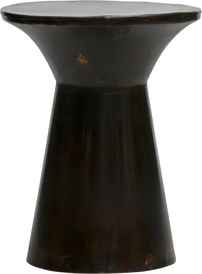 Kovový odkladací stolík vo farbe bronzu WOOOD Diaz, ⌀ 40 cm