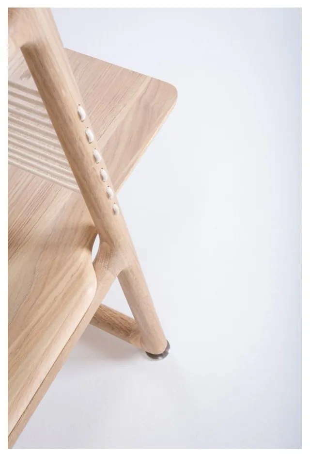 Knižnica z masívneho dubového dreva Gazzda Muse, výška 216 cm