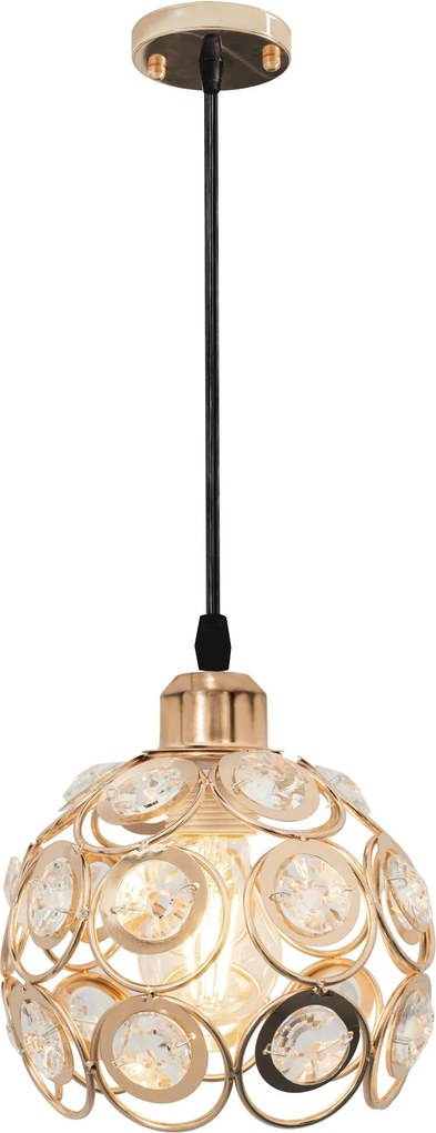 Toolight - Elegantné stropné svietidlo 1xE27 APP208, zlatá, OSW-00403