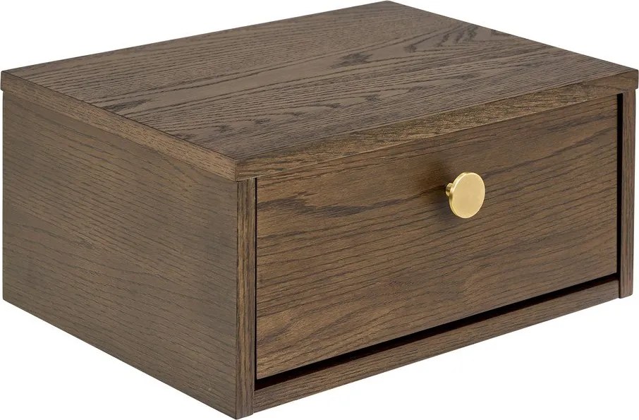 Nočný stolík v dekore duba v tmavoprírodnej farbe Monfort – Actona