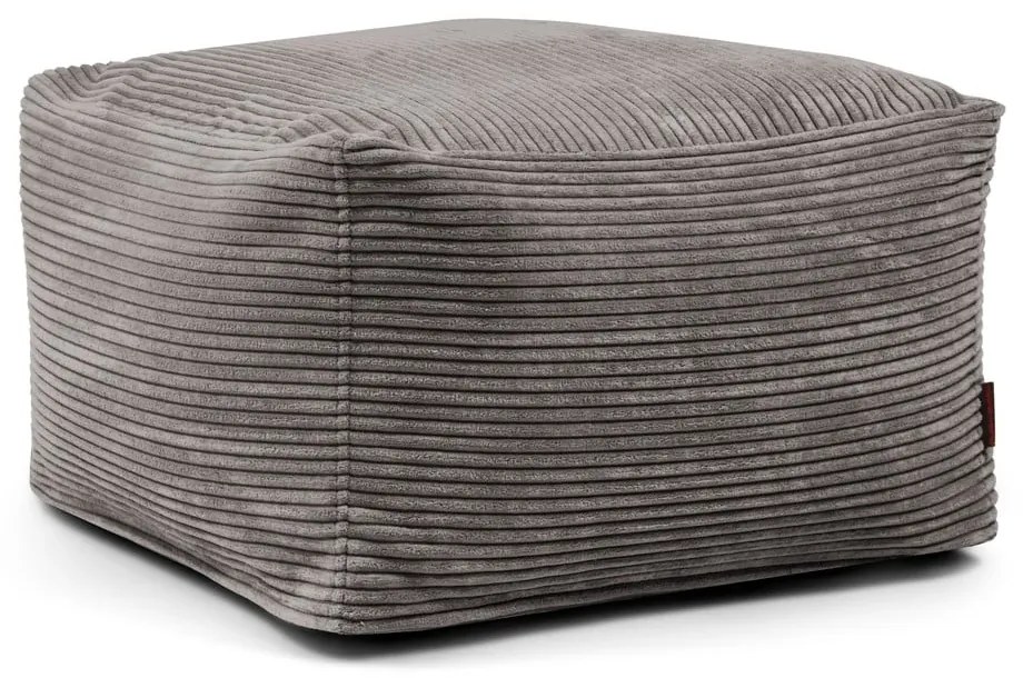 Tmavosivý menčestrový sedací vak Softbox MooG – SLOWDOWN