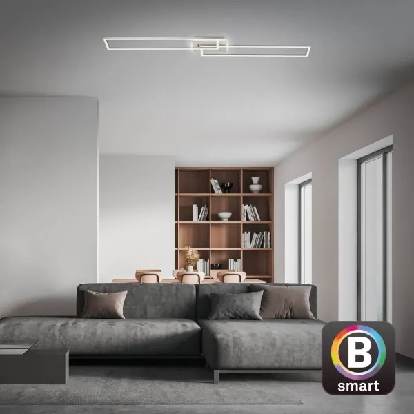 Brilo - LED Stmievateľný prisadený luster FRAME 2xLED/20W/230V Wi-Fi Tuya + DO