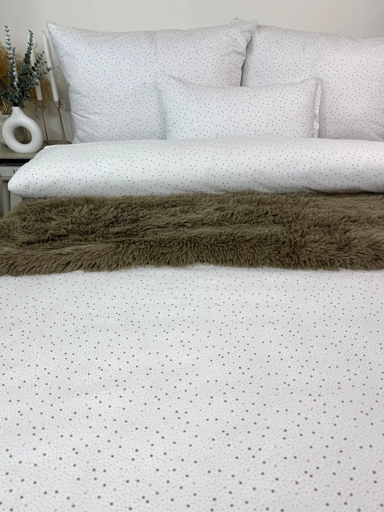INTERMEDIC SK Posteľná obliečka Hnedé Hviezdičky 140x200/70x90 – Minimalistický vzor