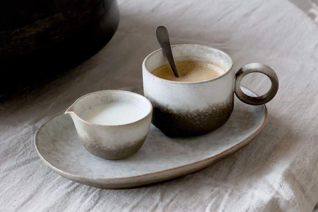 2ks béžovo-šedá miska Valence Dusty Stone - Ø 11*6/ Ø 10*5,5cm / 274ml / 155ml