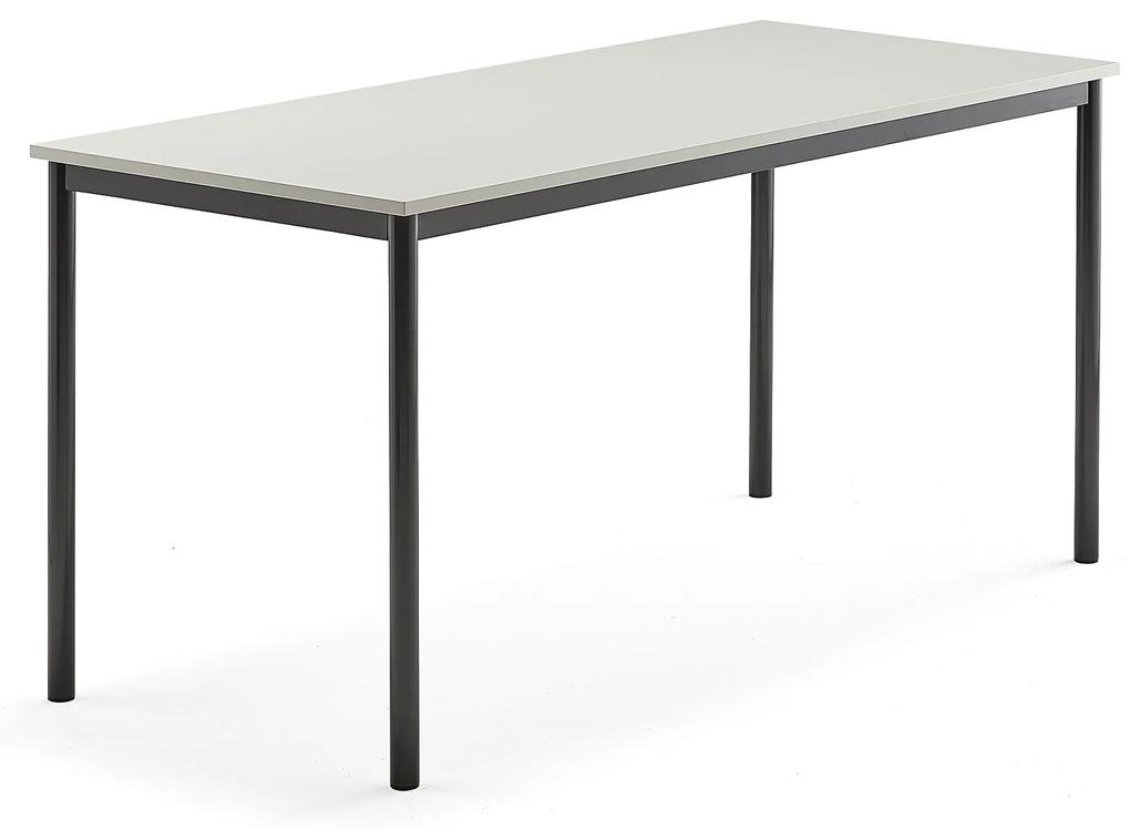 Stôl BORÅS, 1600x700x760 mm, laminát - šedá, antracit