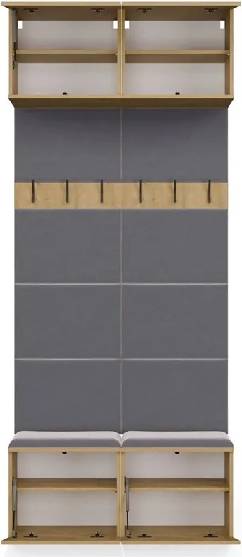Předsíňová stěna HAGA 2W 100 cm dub Artisan