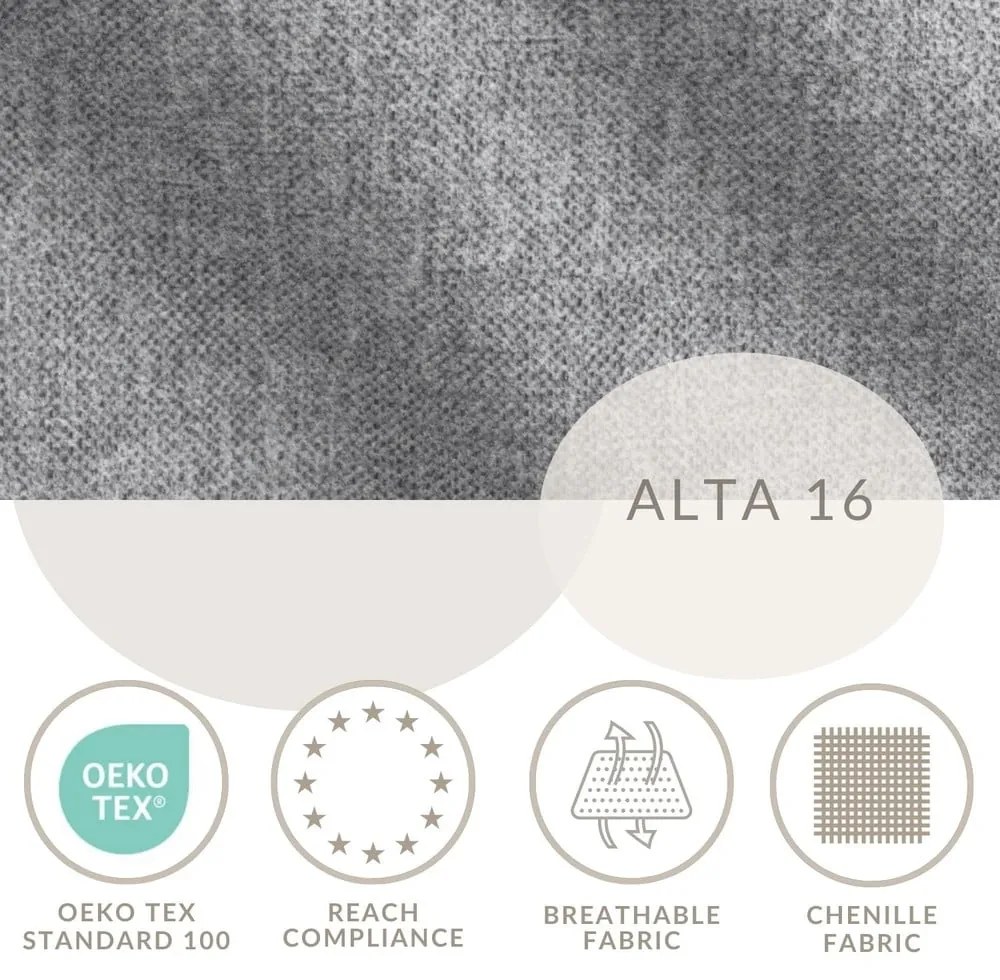 Sivá boxspring posteľ s úložným priestorom 160x200 cm Blend – Maison de Rêve