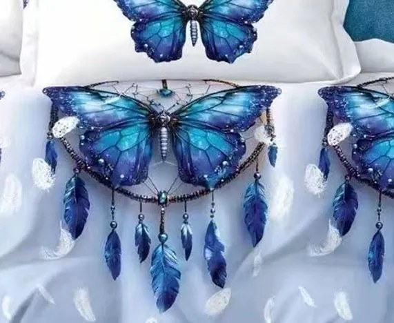 Obliečky VARMA BUTTERFLY 7-dielna sada 140x200 cm