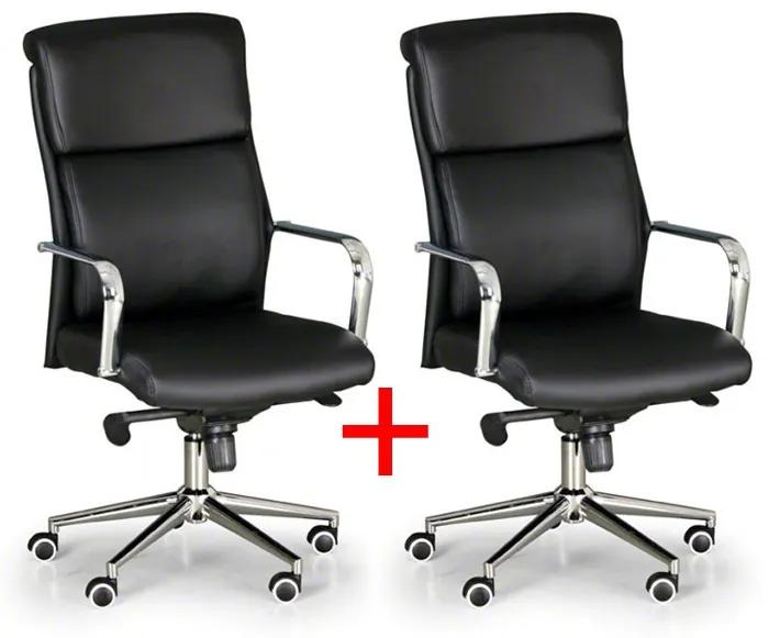 Kancelárska stolička Viro 1+1 ZADARMO, čierna