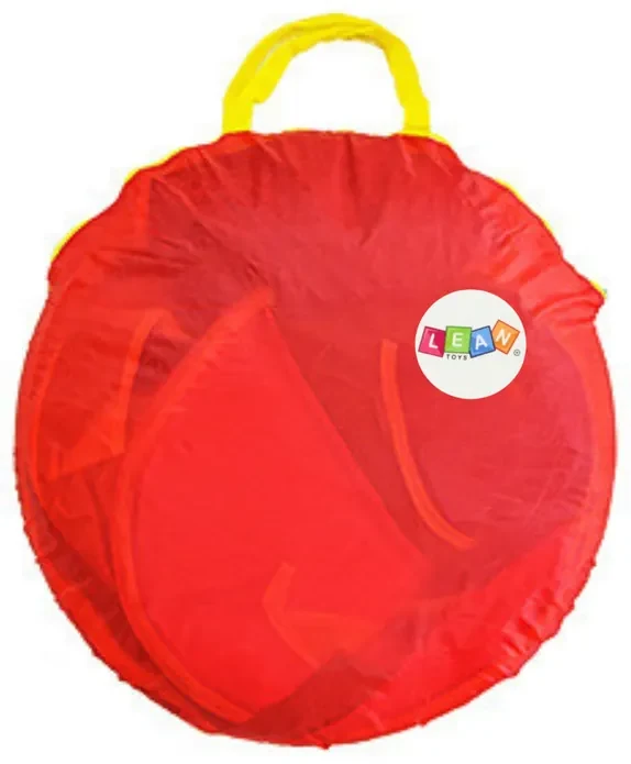 LEAN TOYS Detské ihrisko 3v1 – Iglu, tunel, suchý bazén – Červená