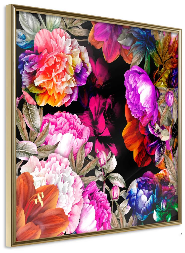 Artgeist Plagát - Summer Garden [Poster] Veľkosť: 50x50, Verzia: Čierny rám