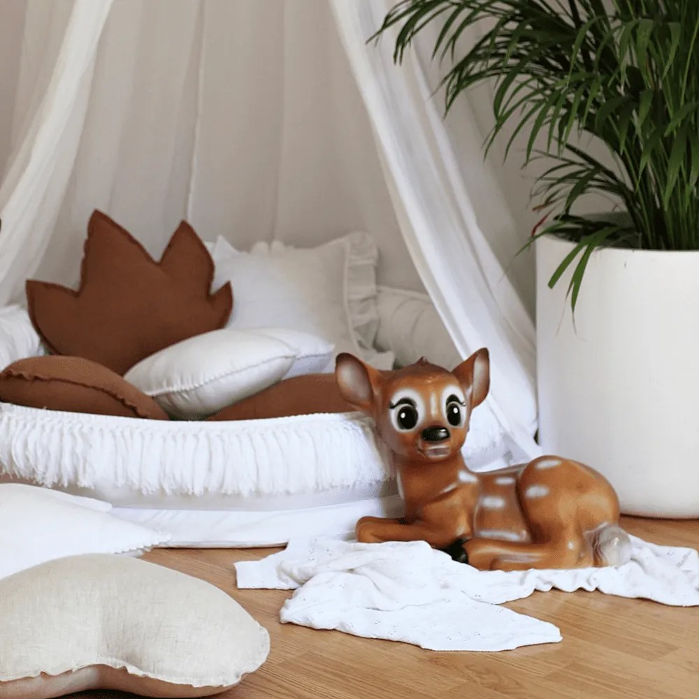 Ľanový vankúš srdca prírodný 44cm