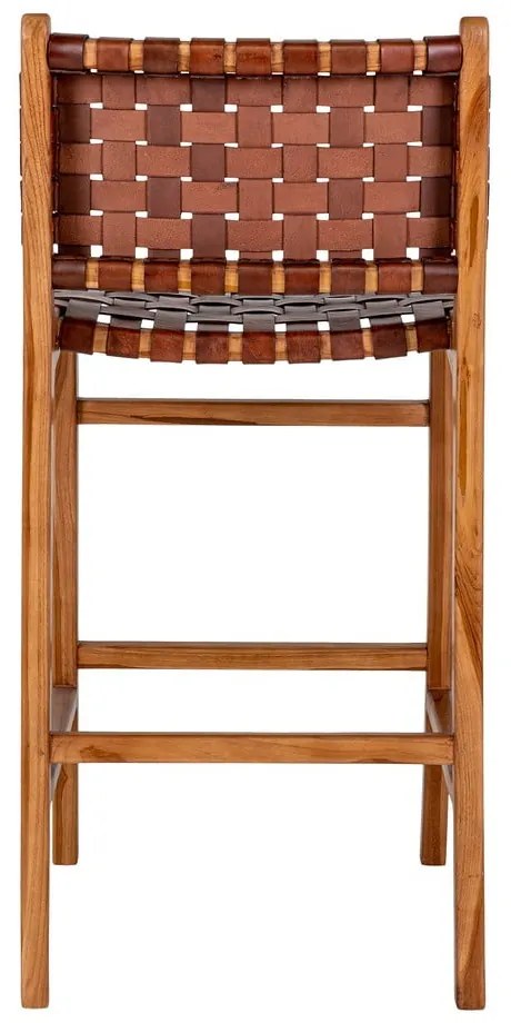 Hnedá barová stolička z teakového dreva 101 cm Perugia – House Nordic