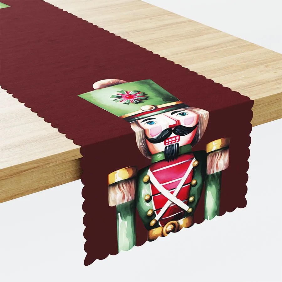 Vianočný behúň Luskáčik červený 38x160 cm | INTERMEDIC SK