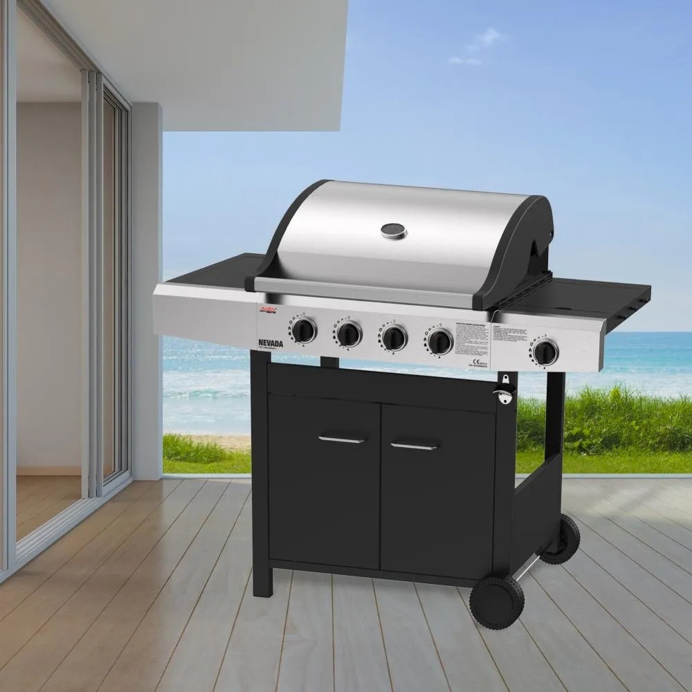 Plynový BBQ gril s bočným horákom AVENBERG NEVADA