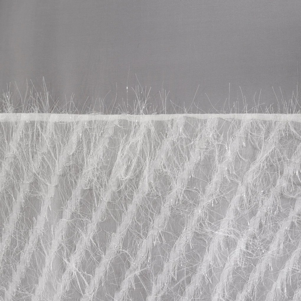 ZÁVES NA KRÚŽKOCH AMIRA 140X250 CM STRIEBORNÁ