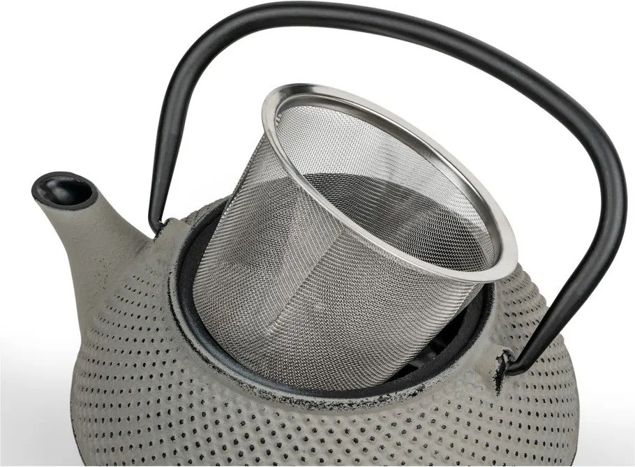 Sivá kanvica na čaj z liatiny 800 ml Jang – Bredemeijer