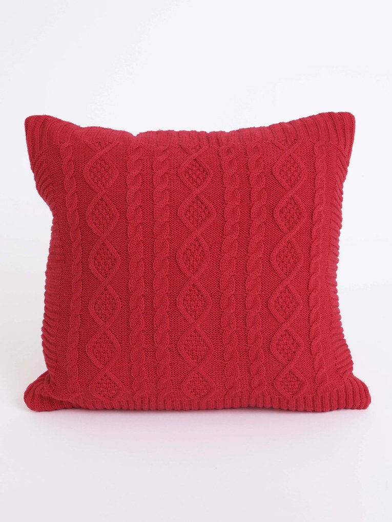 Pletená vianočná obliečka na vankúš 40 x 40 cm - Pletený sveter
