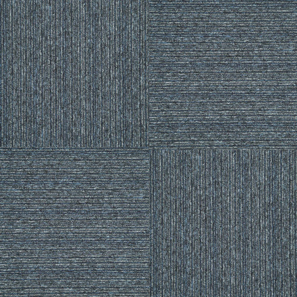 Kobercový štvorec Sonar Lines 4183 modrošedý 50 x 50 cm, chodba / predsieň, Balta