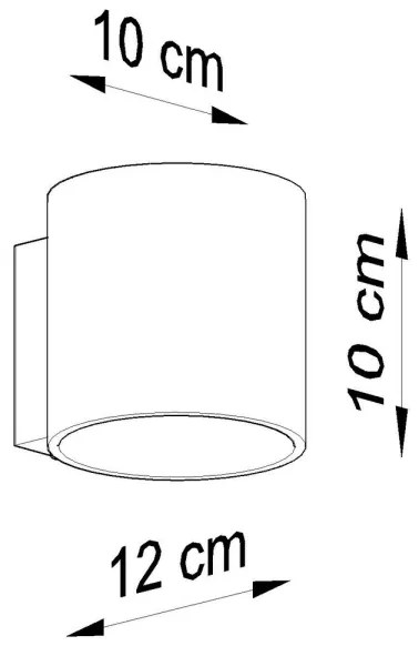 Sollux SL.0048 - Nástenné svietidlo ORBIS 1 1xG9/40W/230V čierna