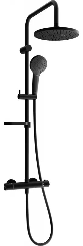 Mexen KX05 sprchový set s termostatickou batériou Kai, čierna, 771500591-70