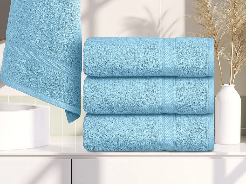 Uterák CLARYSSE ELEGANCE 60x110 cm svetlomodrý, 100% bavlna