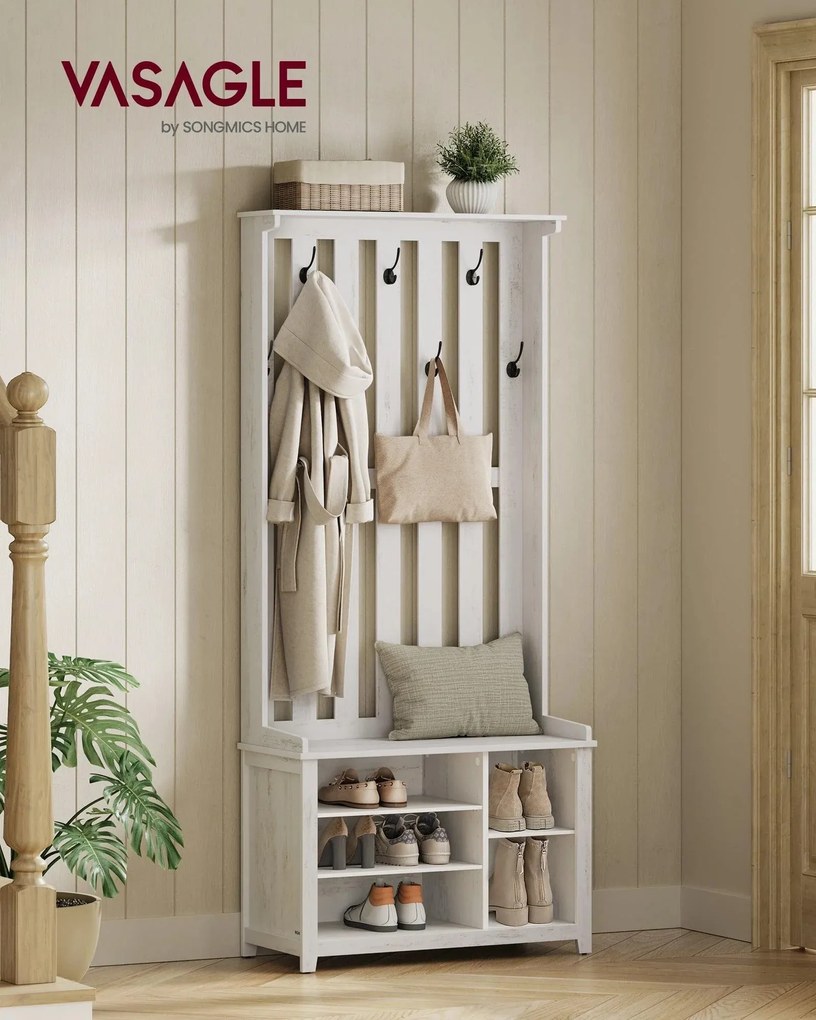 Předsíňový věšák Noriss 81 cm bílý