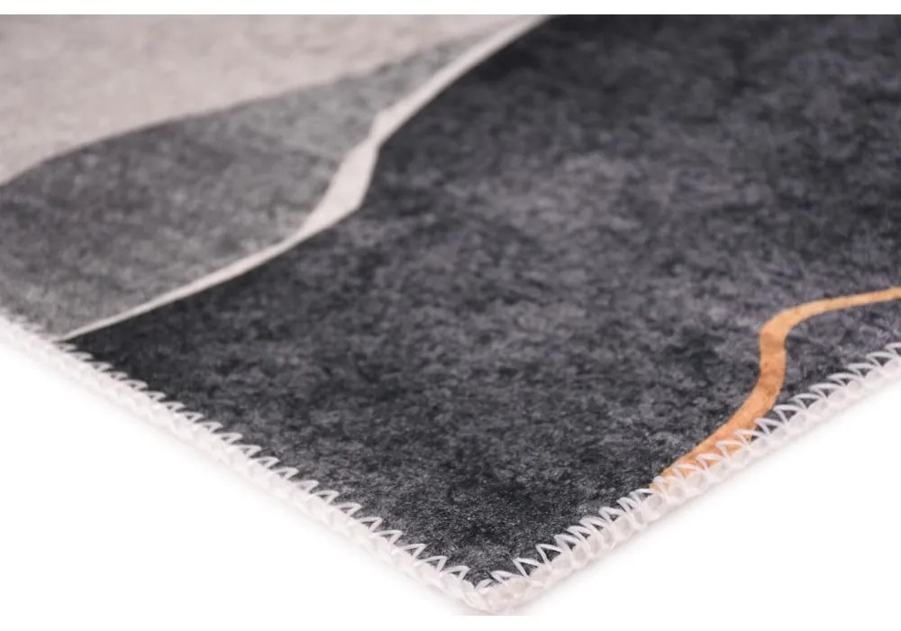 Modro-sivý umývateľný behúň 80x200 cm – Vitaus