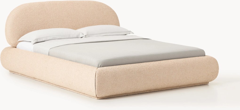 Buklé čalúnená posteľ Alba