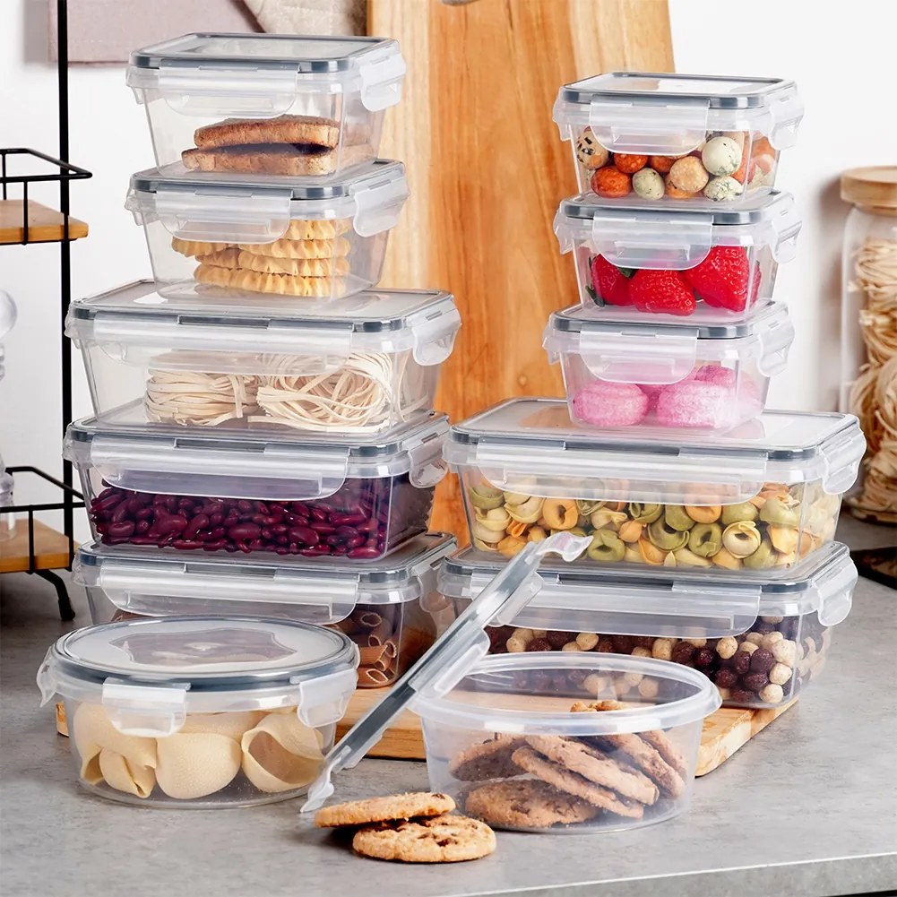 VILDE Sada 12 kuchynských tesniacich dóz, krabičky na jedlo LOCK&LOCK