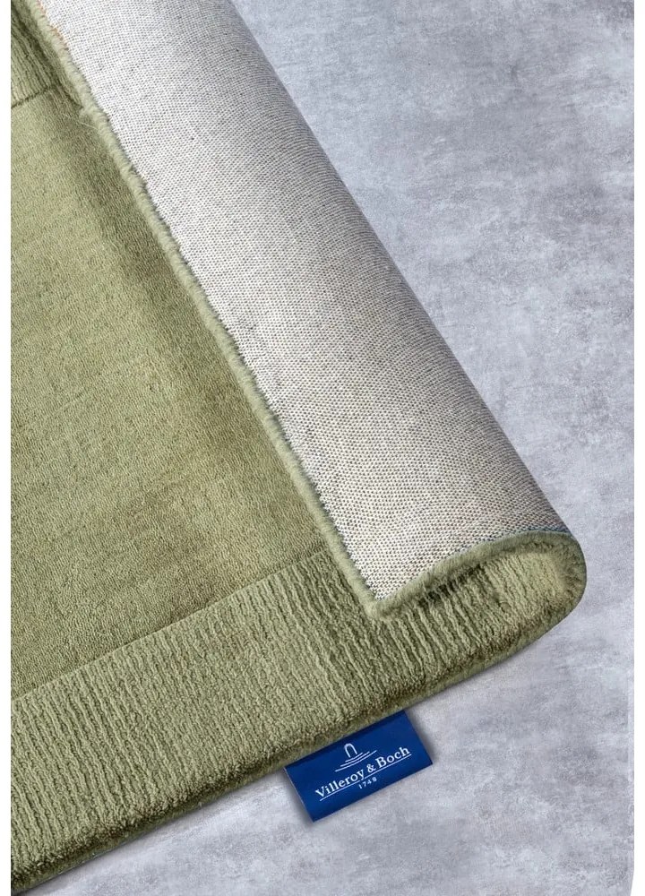 Zelený ručne tkaný vlnený behúň 80x250 cm Charlotte – Villeroy&Boch