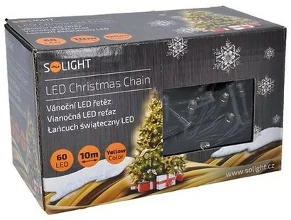 Vianočná LED reťaz vonkajšia, teplá biela 50 m, Solight , L