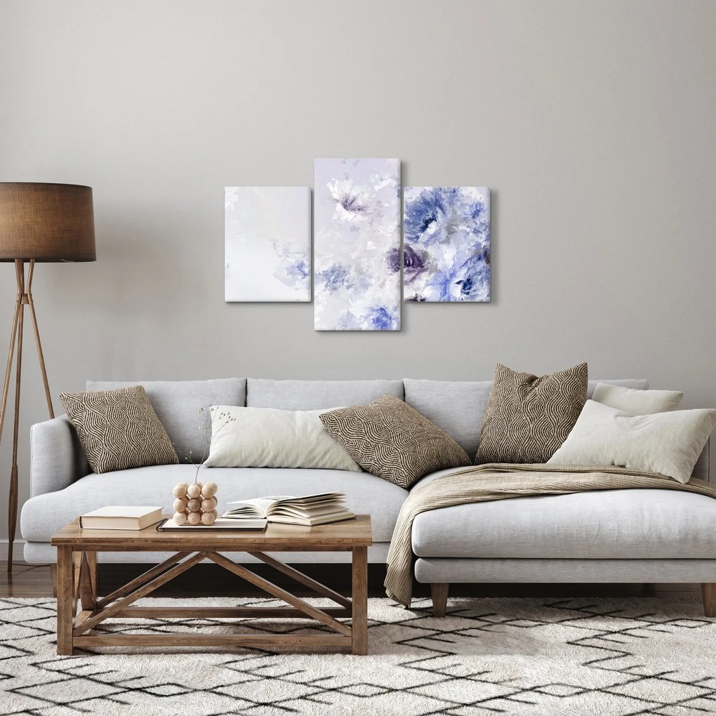 Obraz - Kvety, textúrovaná maľba (90x60 cm)