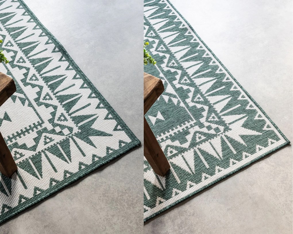 ELLE Decoration koberce Kusový koberec Gemini 106020 Green z kolekcie Elle – na von aj na doma - 80x150 cm