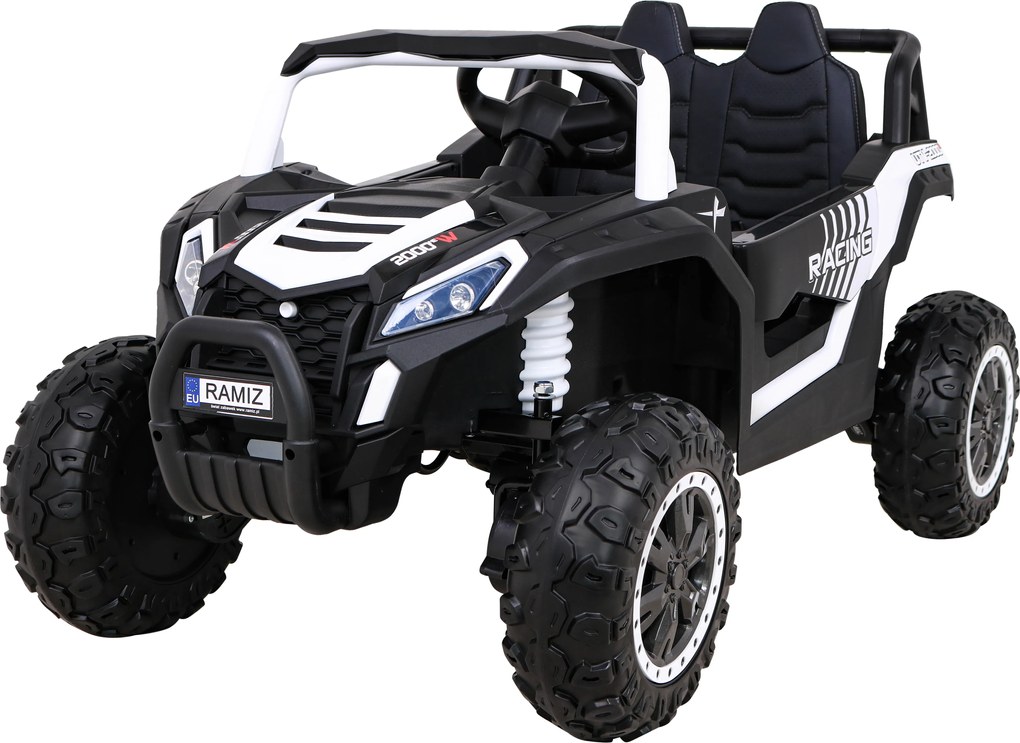 Ramiz Buggy UTV 2000M Racing Battery Car Biela + MP3 Sounds Svetlá + diaľkové ovládanie + pomalý štart