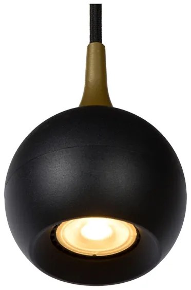 Lucide 09434/01/30 - Luster na lanku FAVORI 1xGU10/5W/230V čierna
