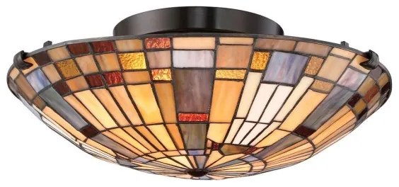 Quoizel QZ-INGLENOOK-F-SMALL-Stropné svietidlo INGLENOOK 2xE27/60W/230V priemer 40,7 cm