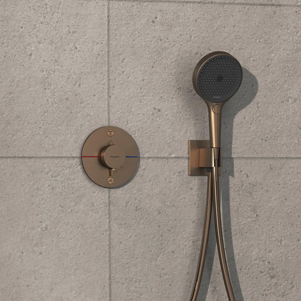 Hansgrohe ShowerSelect Comfort S, termostat pod omietku pre 2 spotrebiče, kartáčovaný bronz, HAN-15554140