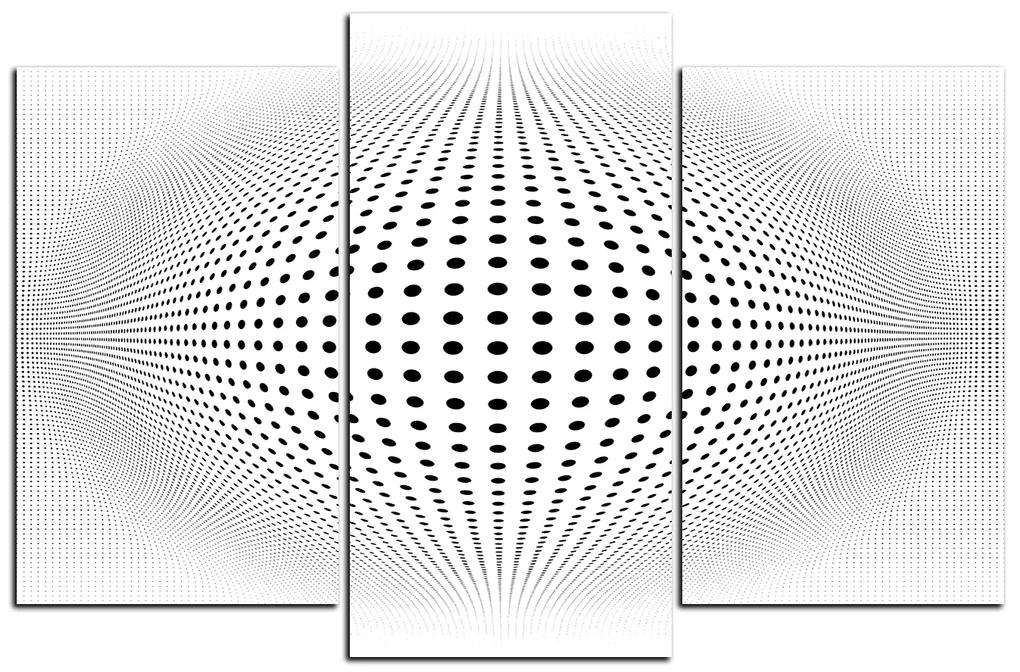 Obraz na plátne - Abstraktná geometrická sfera 1218C (90x60 cm)
