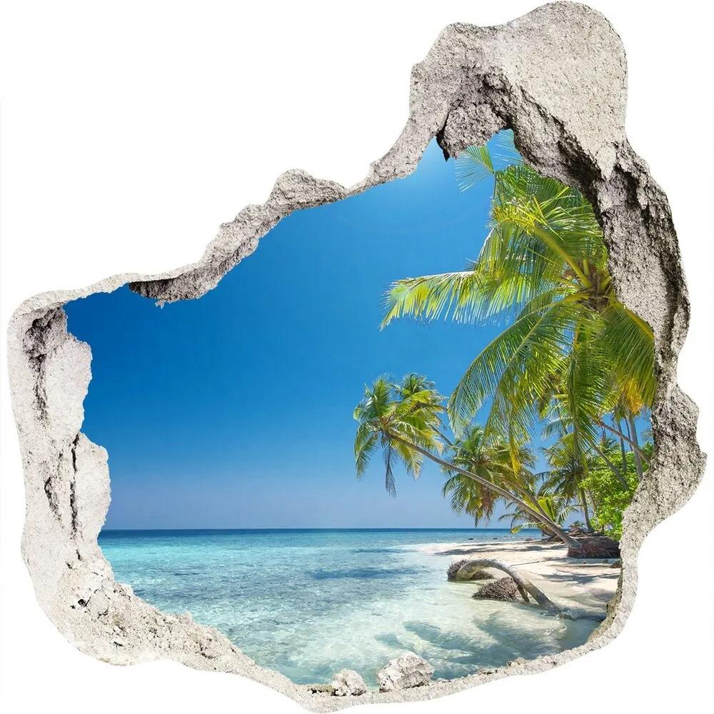 Fototapeta diera na stenu 3D Maledivy pláž nd-p-126748913