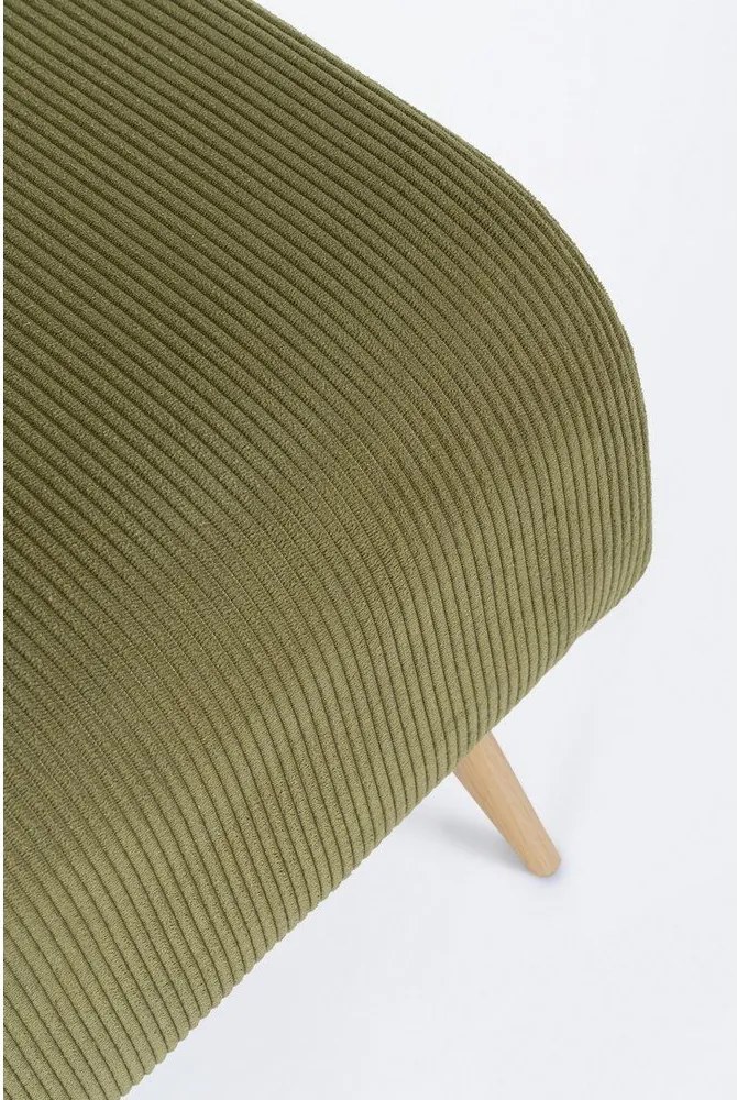 Zelená polstrovaná lavica Olga – Bizzotto