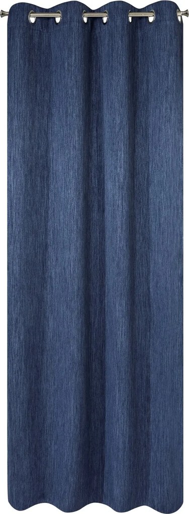 ZATEMŇOVACÍ ZÁVES NA KRÚŽKOCH ROSSIE 135X250 CM NÁMORNÍCKA MODRÁ