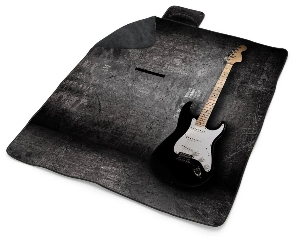 Sablio Plážová deka Gitara: 200x140 cm