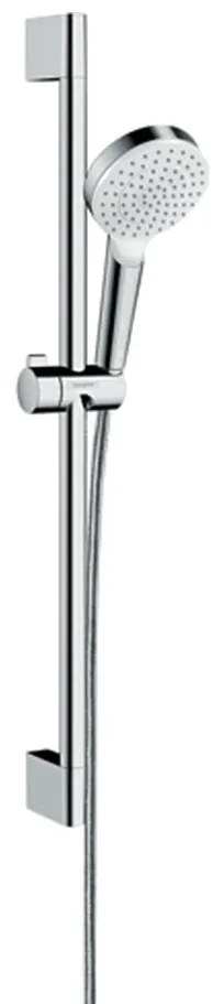 Hansgrohe Crometta, sprchová sada 1jet Green 6 l/min so sprchovou tyčou 65 cm, biela/chrómová, HAN-26554400