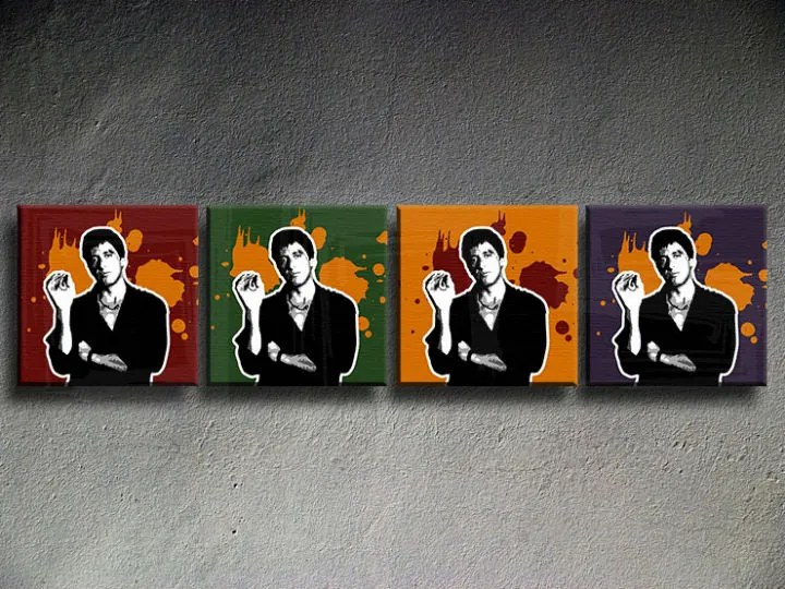Ručne maľovaný POP Art obraz Scarface - AL PACINO | rôzne rozmery