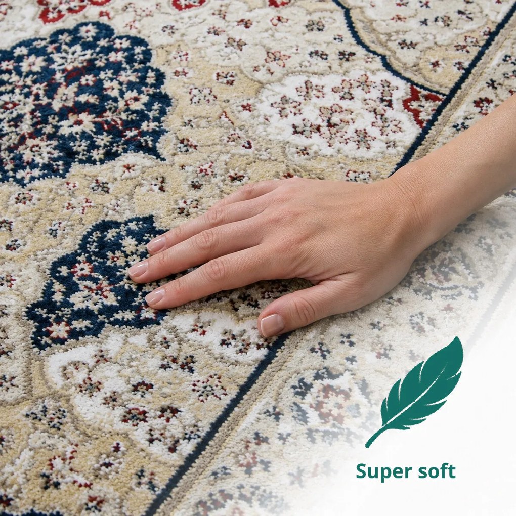 Angel Carpet, Kusový koberec Sultan 25 Blue/red, 160x230, viacfarebná, kancelária