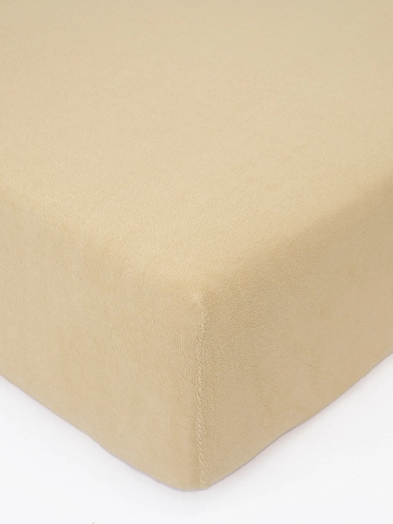 Froté plachta 90 × 200 cm - béžová
